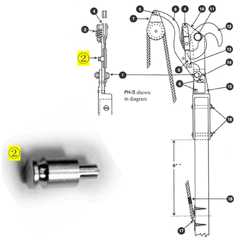 MARVIN PR HEAD LOWER SPRNG PIN