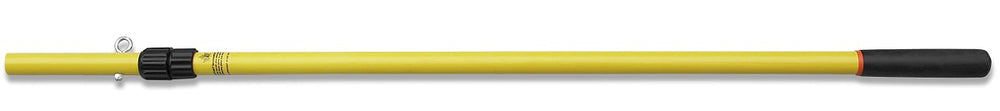 Notch Marvin 12' telescopic fiberglass pole with dual locking collar and rope anchor.