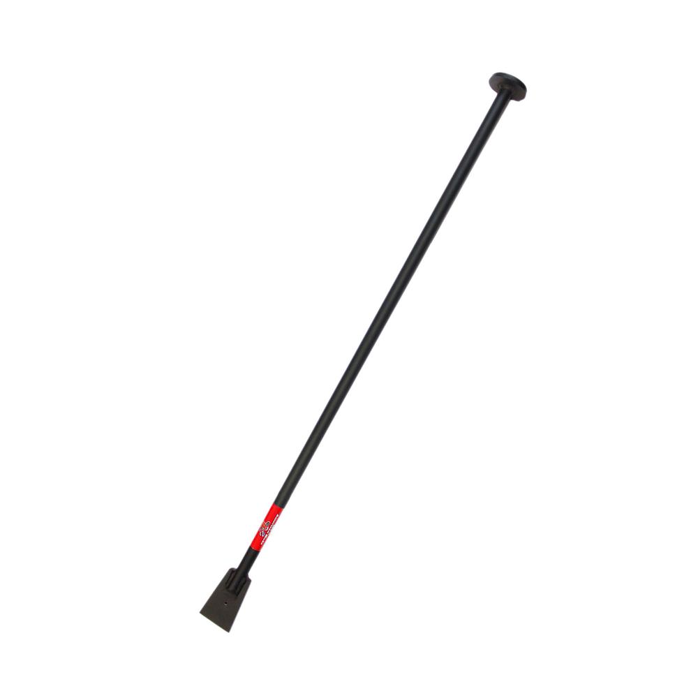 BULLY TOOLS Steel Tamping - Digging Bar with 3/8-Inch Thick Plate